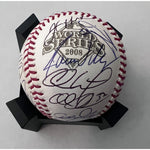 Load image into Gallery viewer, Jimmy Rollins Chase Utley Ryan Howard Cole Hamels Philadelphia Phillies 2008 World Series champions team signed baseball with proof
