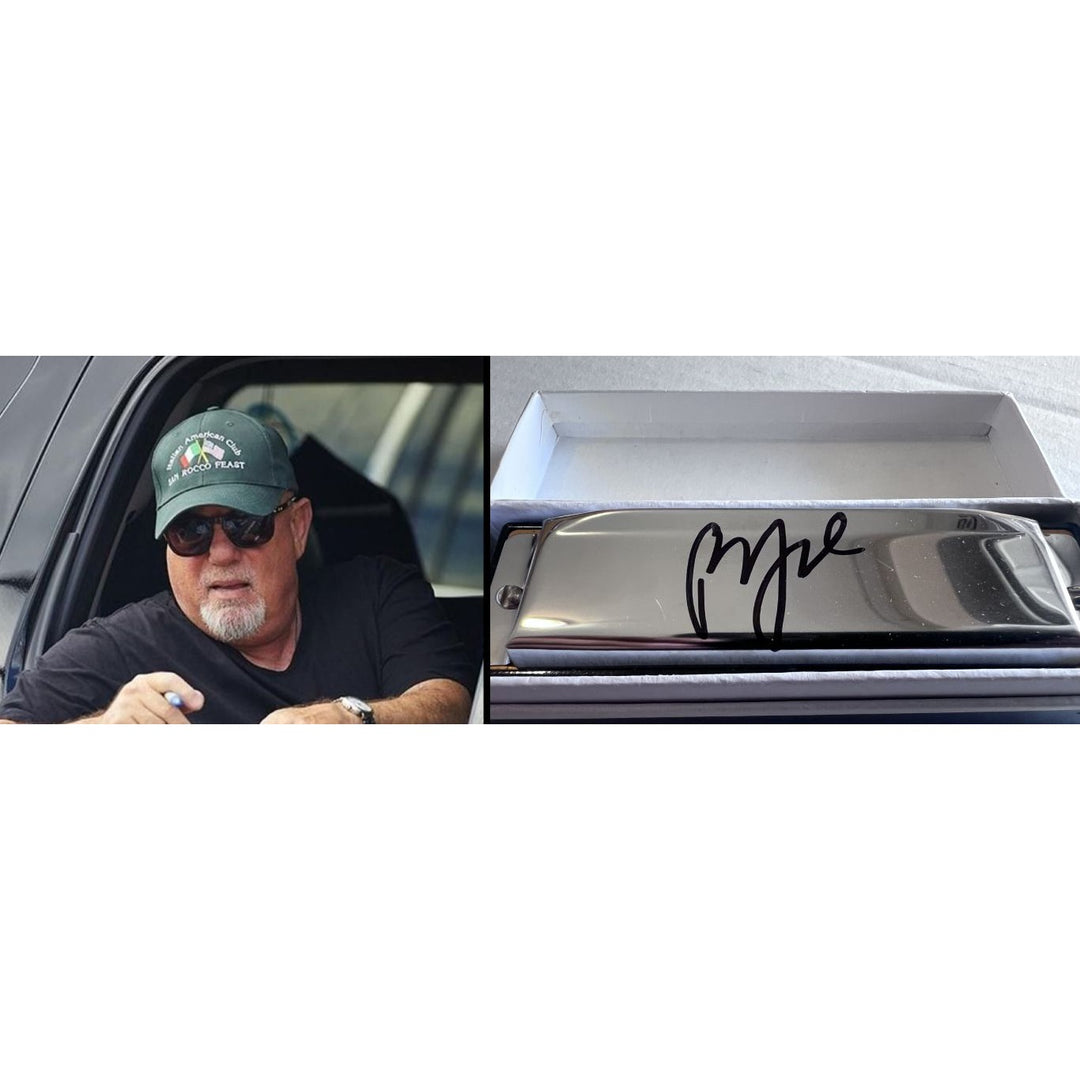 Billy Joel harmonica signed with proof