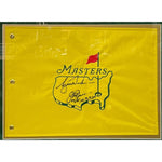 Load image into Gallery viewer, Tiger Woods Jack Nicklaus Masters Golf flag signed with proof and framed
