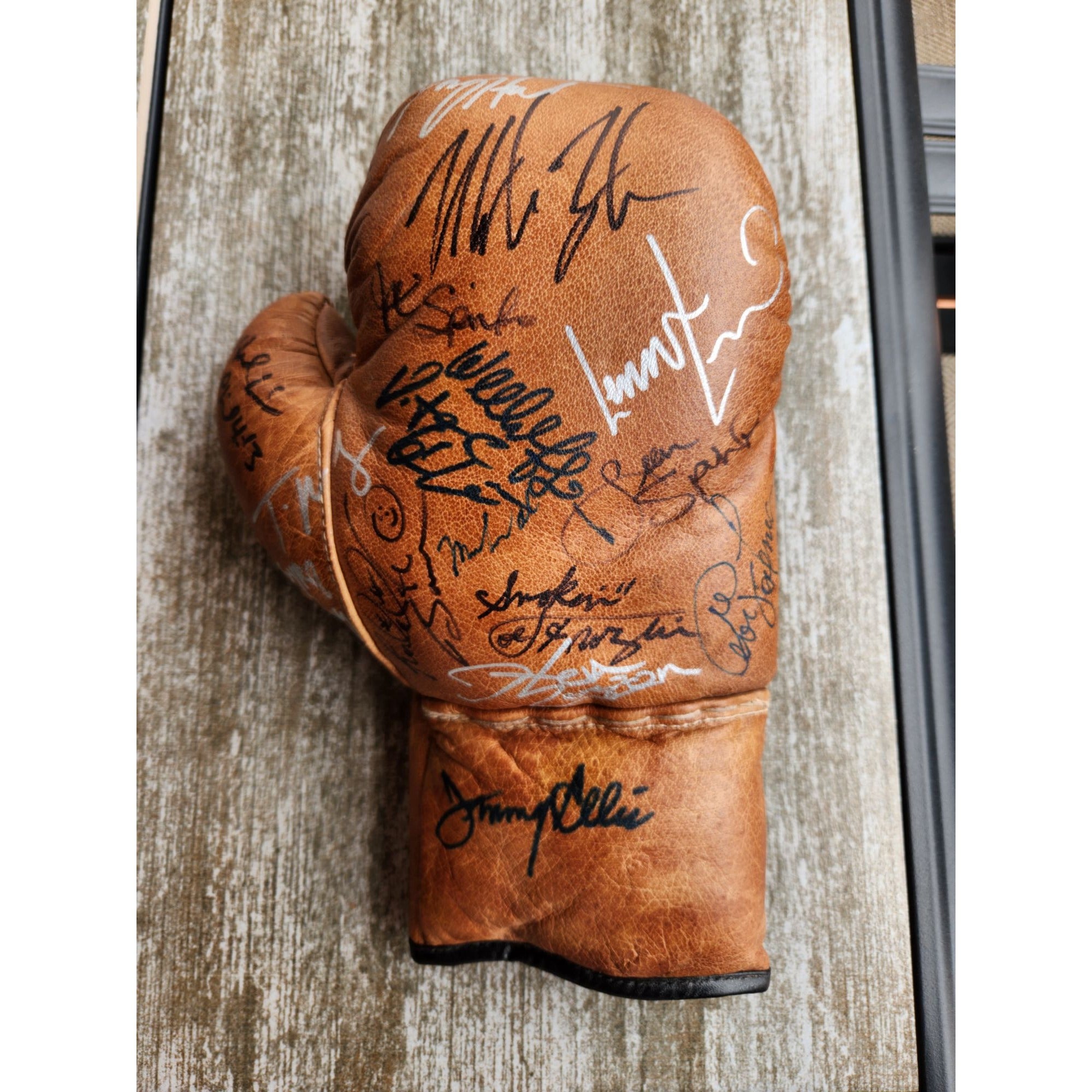 Mike Tyson Signed Mini Boxing Gloves