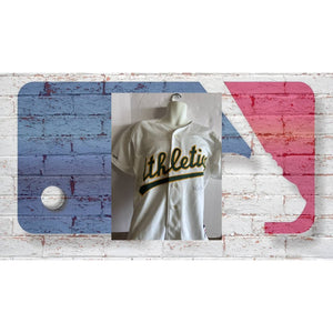 Mark McGwire Oakland Athletics vintage game model jersey signed with proof