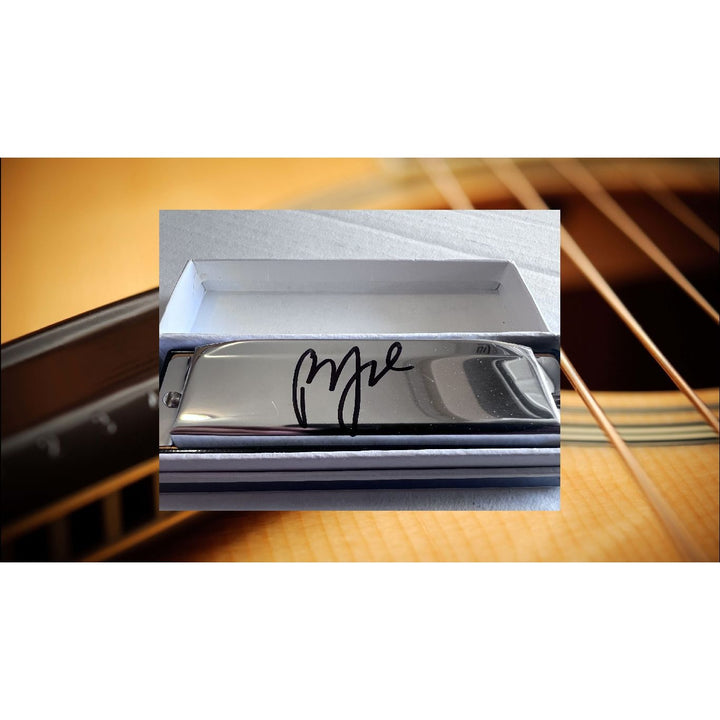 Billy Joel harmonica signed with proof