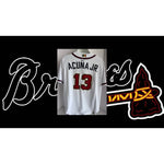 Load image into Gallery viewer, Ronald Acuna Jr Atlanta Braves 2021 World Series Champions Jersey signed with proof

