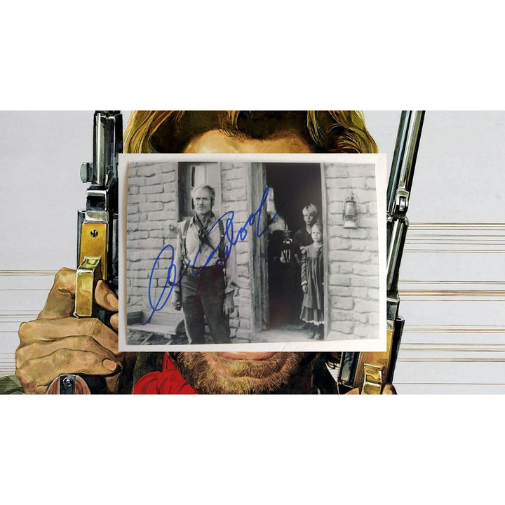 Clint Eastwood vintage 5x7 photo signed with proof Awesome Artifacts