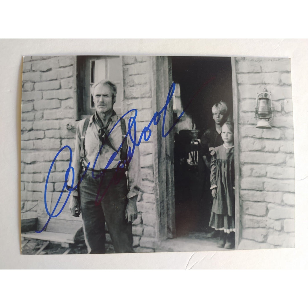 Clint Eastwood vintage 5x7 photo signed with proof Awesome Artifacts