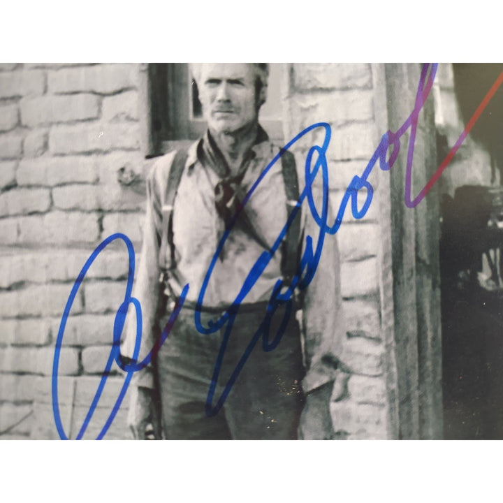 Clint Eastwood vintage 5x7 photo signed with proof Awesome Artifacts