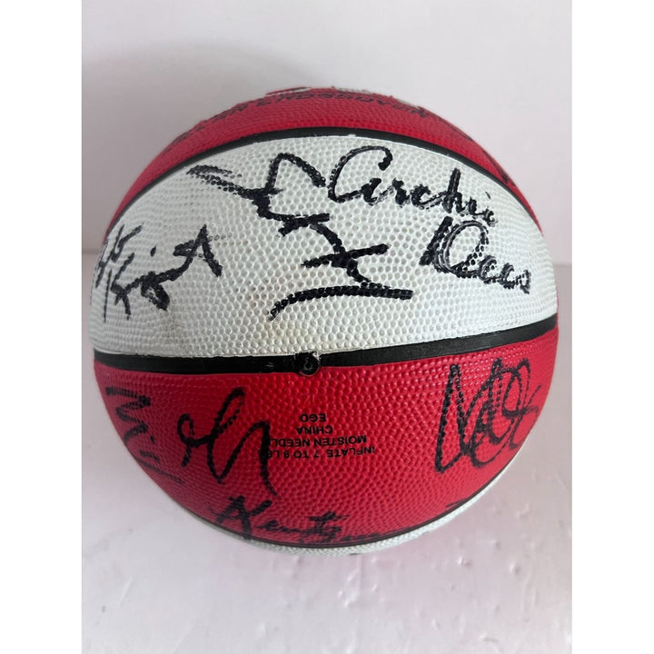 Indiana Hoosiers Bobby Knight Isiah Thomas Dick Van Arsdale Calbert Cheney full size basketball signed