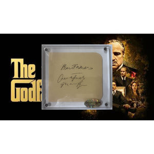 Mario Puzo author of The Godfather autograph page book signed