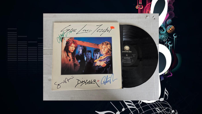 Gene Loves Jezebel signed Discover vinyl album by: Jay Aston, Pete Rizzo & James Stevenson