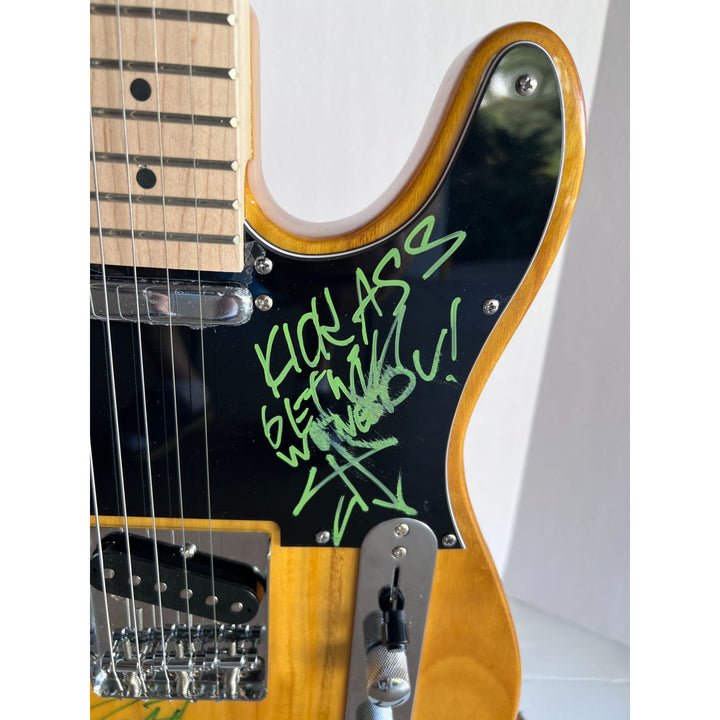 Metallica James Hetfield Robert Trujillo Lars Ulrich Dave Mustaine Kurt Hammett Jason Newsted telecaster full-size electric guitar signed w