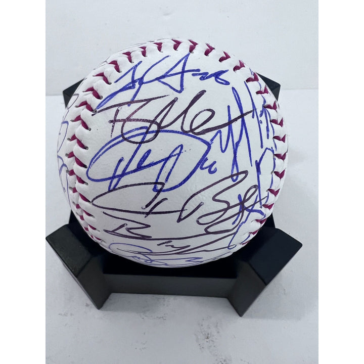 Houston Astros 2022 World Series champions team signed baseball Jose Altuve Justin Verlander Dusty Baker Alex Bregman Jeremy Pena