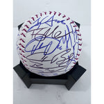 Load image into Gallery viewer, Houston Astros 2022 World Series champions team signed baseball Jose Altuve Justin Verlander Dusty Baker Alex Bregman Jeremy Pena
