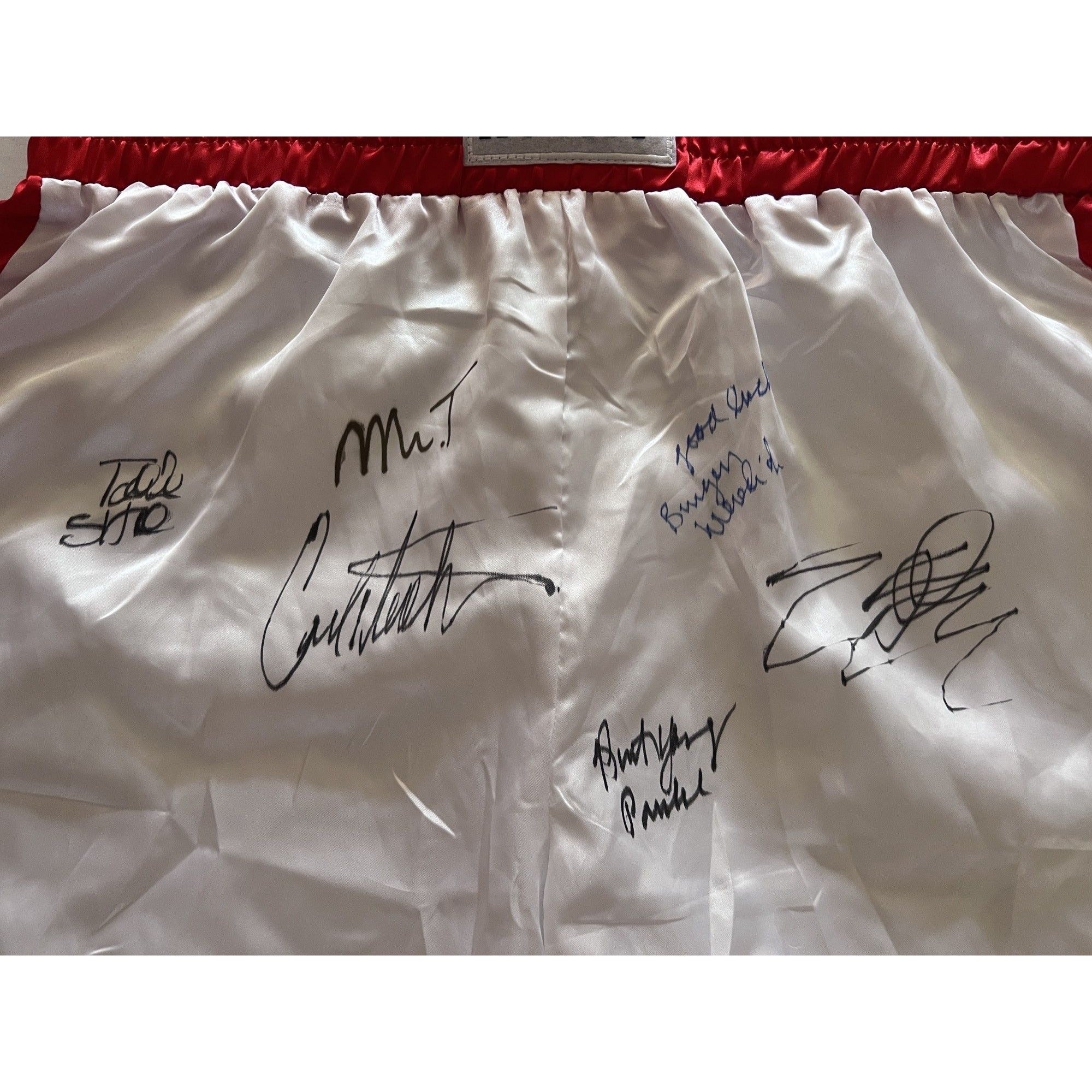 Sylvester Stallone Rocky Balboa boxing trunks with proof
