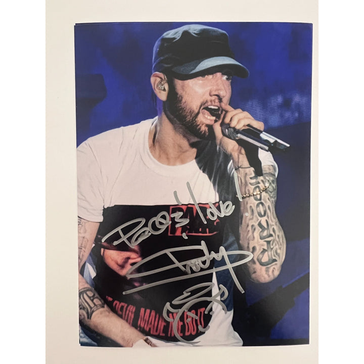 Marshall Mathers Eminem Slim Shady 5x7 photo signed with proof