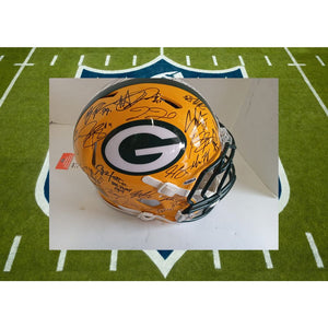 Aaron Rodgers Autographed New York Speed Mini Football Helmet