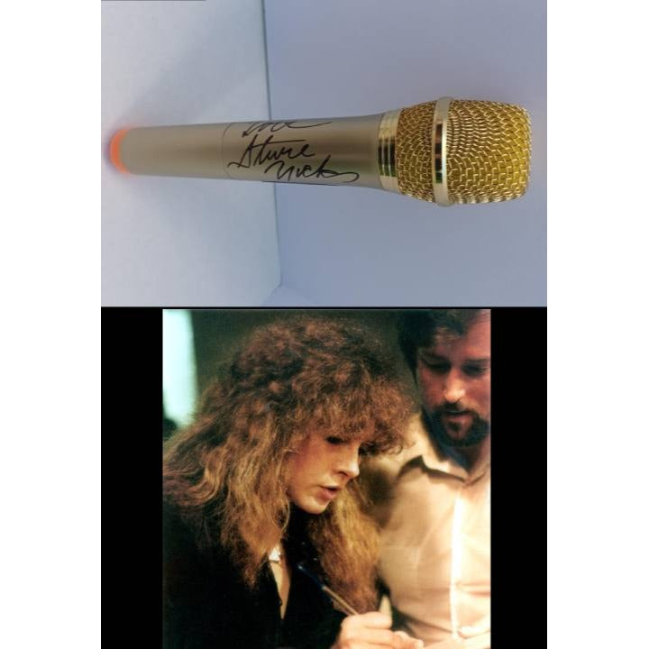 Stevie Nicks microphone signed with proof