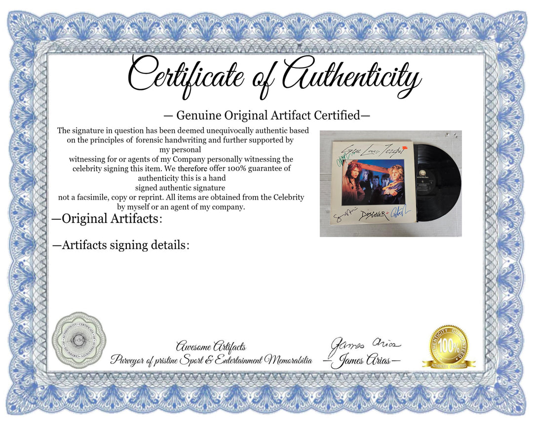Gene Loves Jezebel signed Discover vinyl album by: Jay Aston, Pete Rizzo & James Stevenson