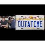 Load image into Gallery viewer, Michael J. Fox Christopher Lloyd authentic licence plate signed
