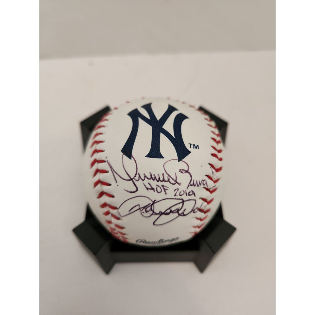 Derek Jeter Mariano Rivera New York Yankees Rawlings Baseball signed with proof