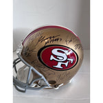 Load image into Gallery viewer, San Francisco 49ers Debo Samuel, Brock Purdy, George Kittles NFL Riddell Speed game model helmet signed with proof
