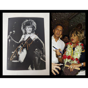 Tina Turner 5x7 photo signed with proof