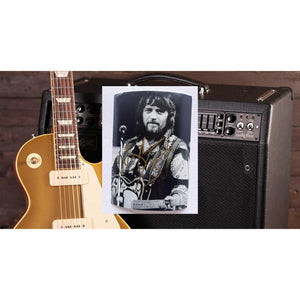 Waylon Jennings 5x7 photograph signed with proof