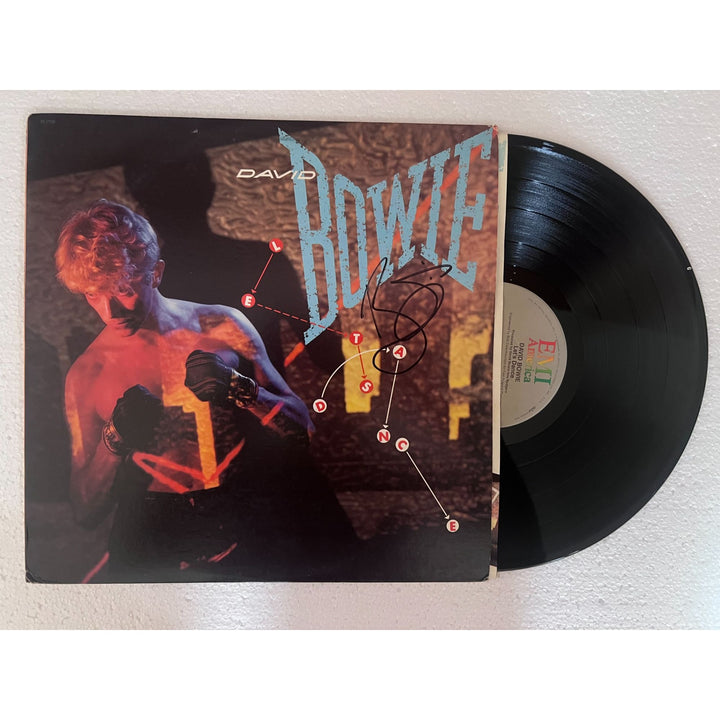 David Bowie Lets Dance original lp signed with proof