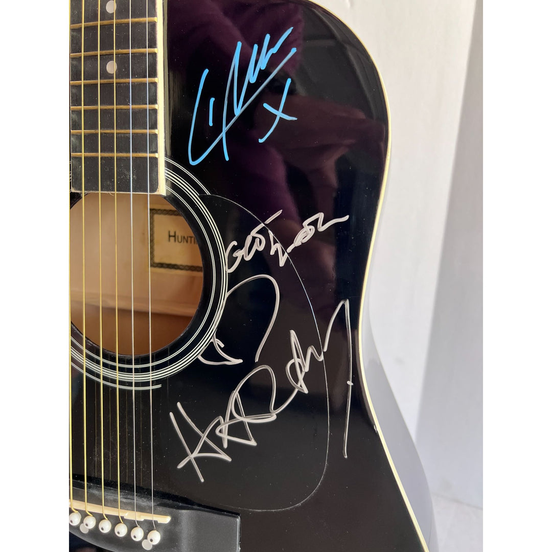 Harry Styles One Direction full size acoustic guitar signed with proof