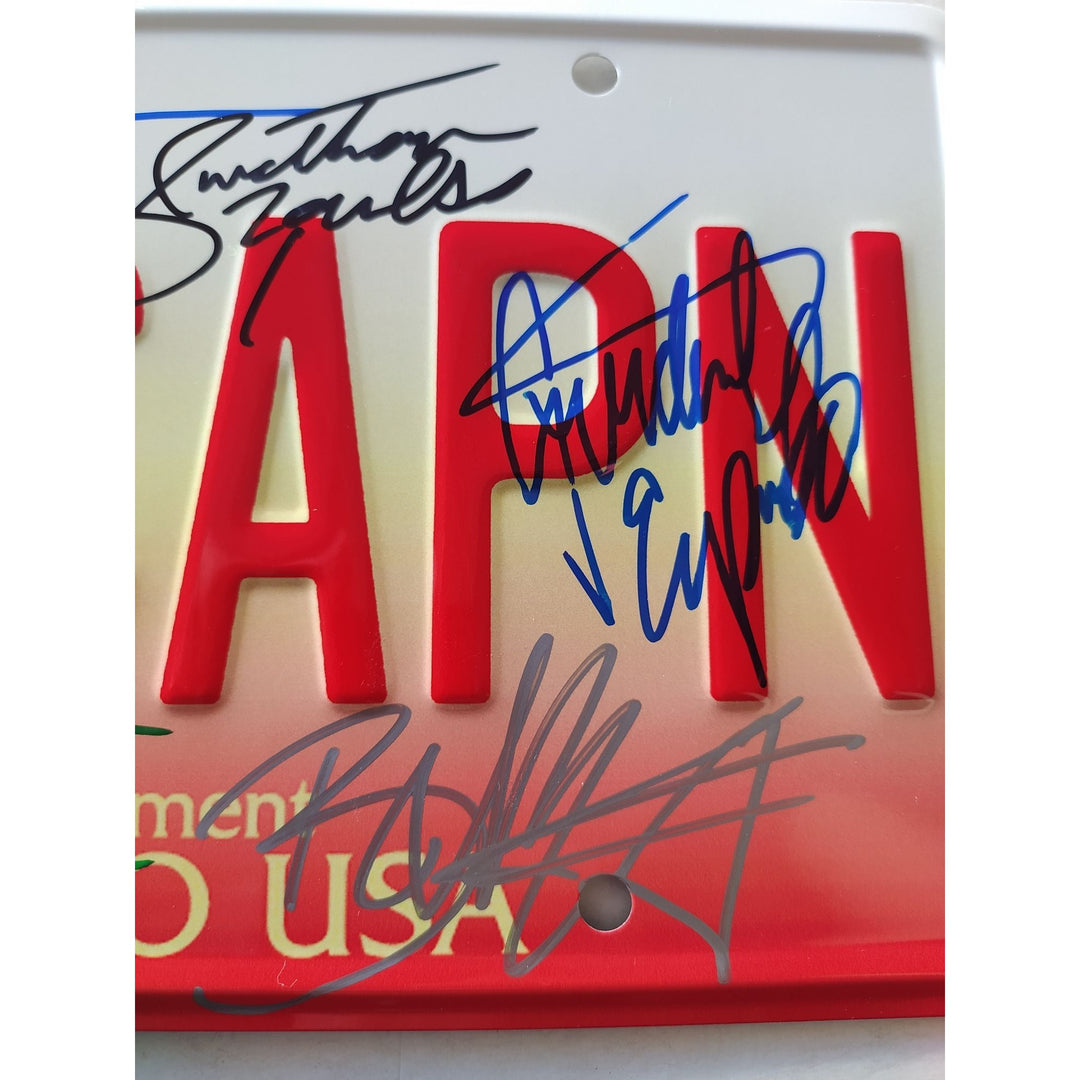 Breaking Bad Brian Cranston Walter White Aaron Paul Jonathan Banks Bob Odenkirk and Giancarlo Esposito authentic license plate signed