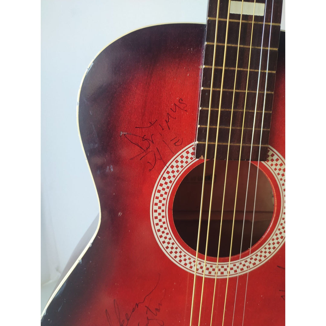 Lynyrd Skynyrd vintage full size acoustic guitar signed with proof Awesome Artifacts