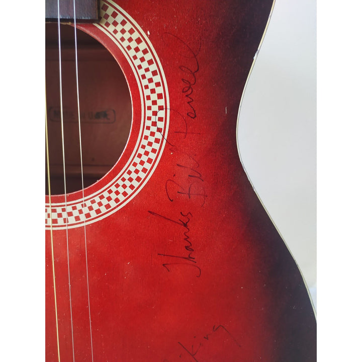 Lynyrd Skynyrd vintage full size acoustic guitar signed with proof Awesome Artifacts