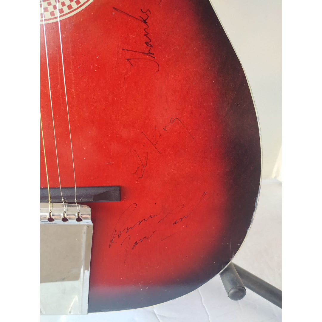 Lynyrd Skynyrd vintage full size acoustic guitar signed with proof Awesome Artifacts