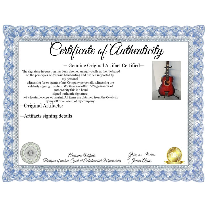 Lynyrd Skynyrd vintage full size acoustic guitar signed with proof Awesome Artifacts