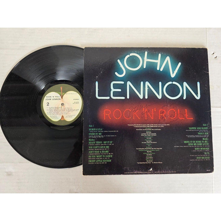 John Lennon ''Rock n Roll'' LP signed with proof.