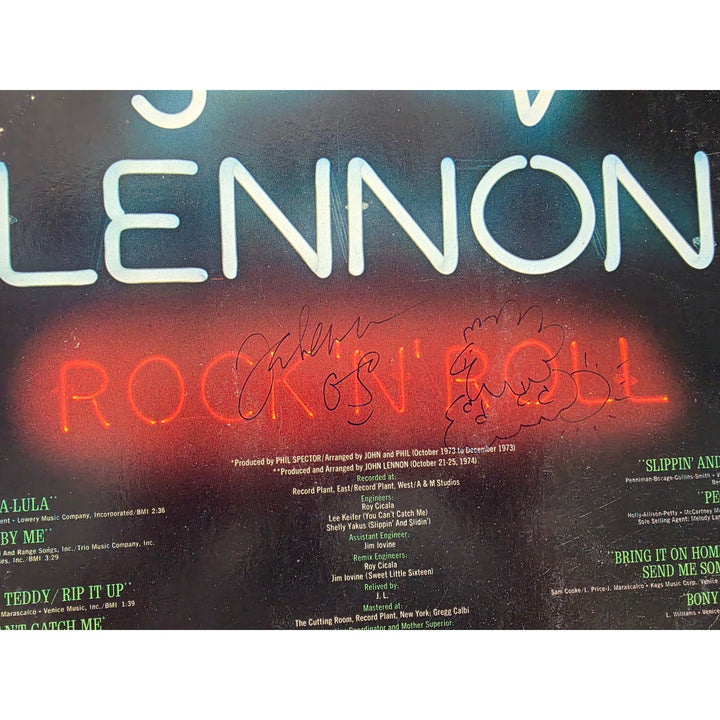 John Lennon ''Rock n Roll'' LP signed with proof.