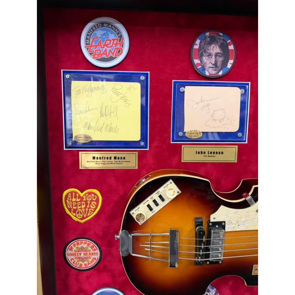 The British Invasion Paul McCartney HofnerBase signed with The Beatles and all the significant groups from the historical 1960´s..