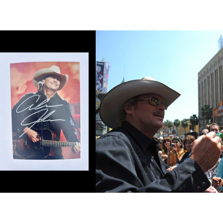Alan Jackson Country Music Legend 5x7 Photo signed with proof.