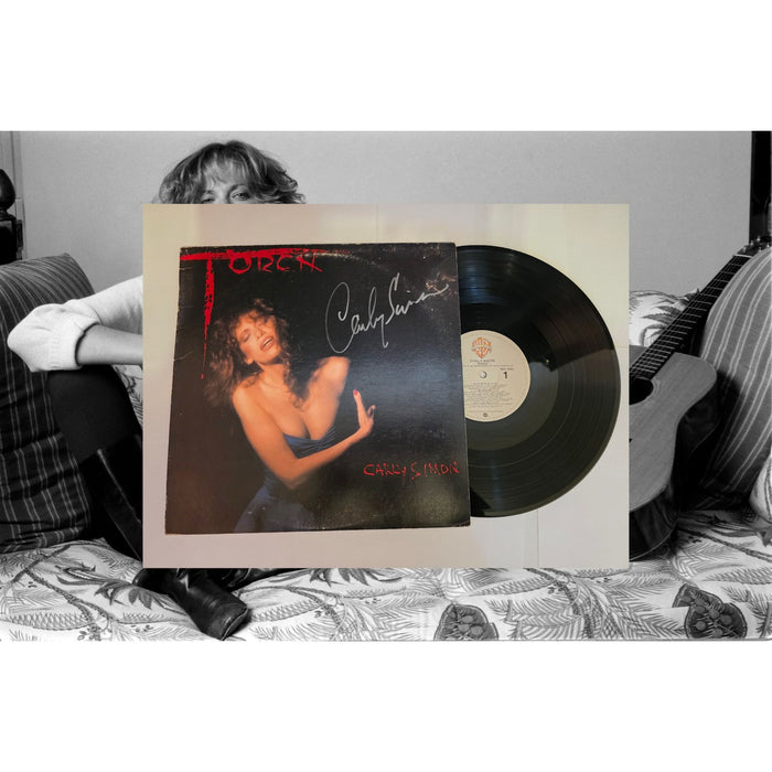Carly Simon "Torch" LP signed with proof