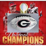 Load image into Gallery viewer, Kirby Smart Stetson Bennett Brock Bowers Georgia Bull Dogs Full size football signed with proof

