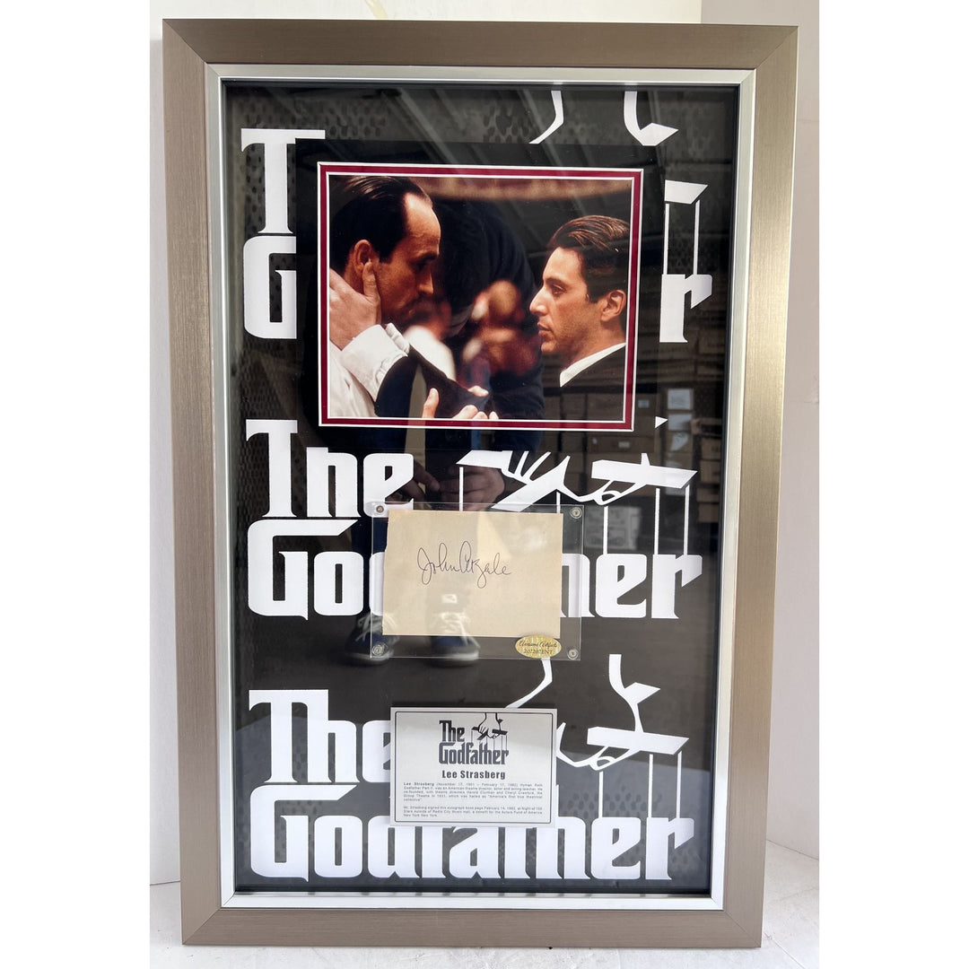 John Cazale Fredo corleone The Godfather cut signature signed and framed 19x29 inches