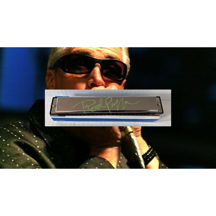 Rod Piazza Harmonica signed with proof