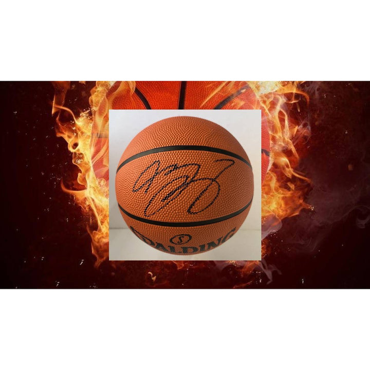 LeBron James Los Angeles Lakers full size Spalding basketball signed with proof