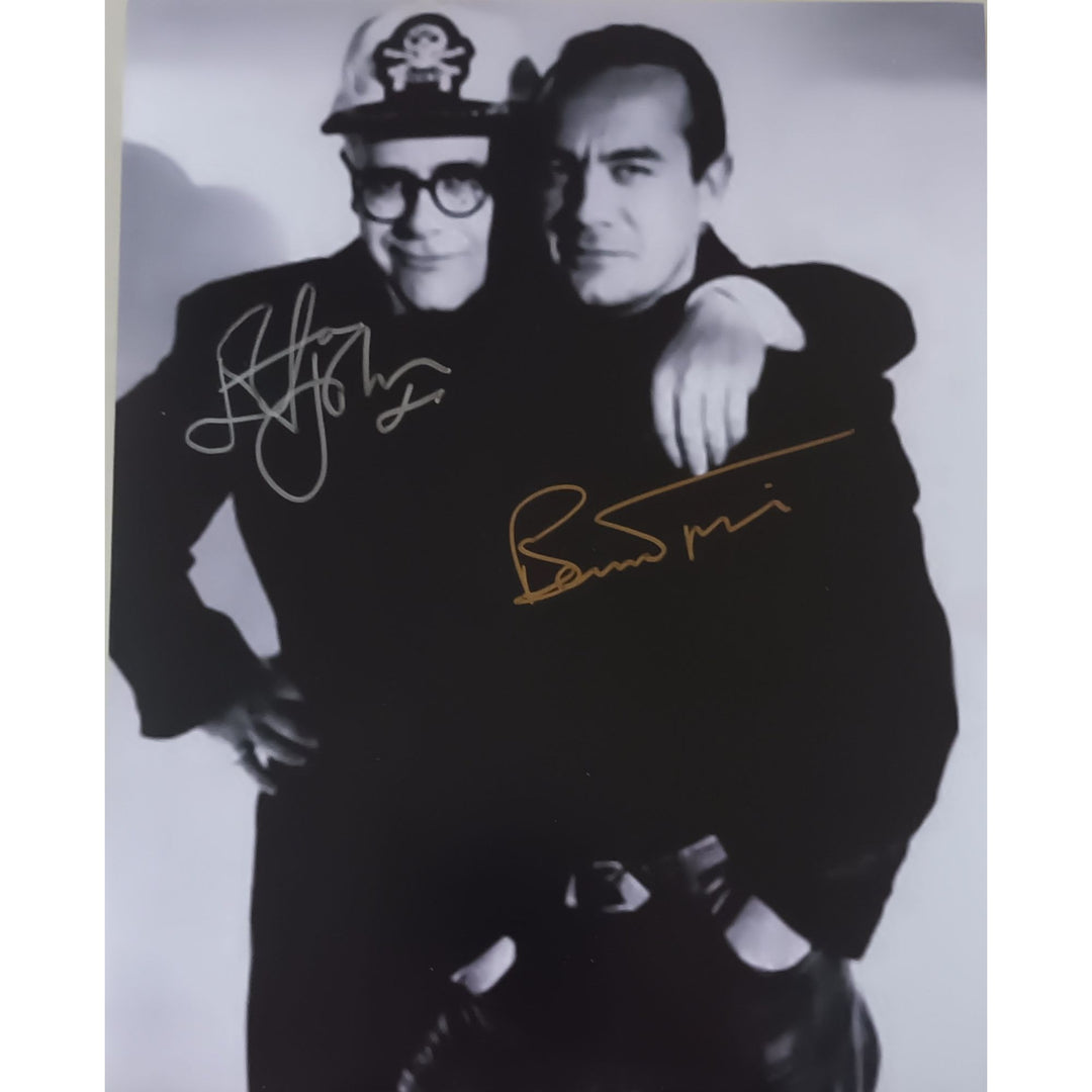 Elton John and Bernie Taupin 8x10 photograph signed with proof