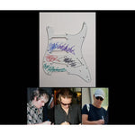 Load image into Gallery viewer, Duran Duran Simon Lebon Nick Rhodes John Taylor Andy Taylor Fender Stratocaster electric guitar pick guard signed with proof
