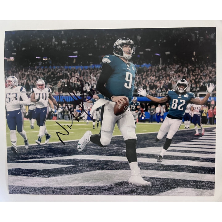 Nick Foles Philadelphia Eagles Super Bowl winning quarterback 8x10 photo signed