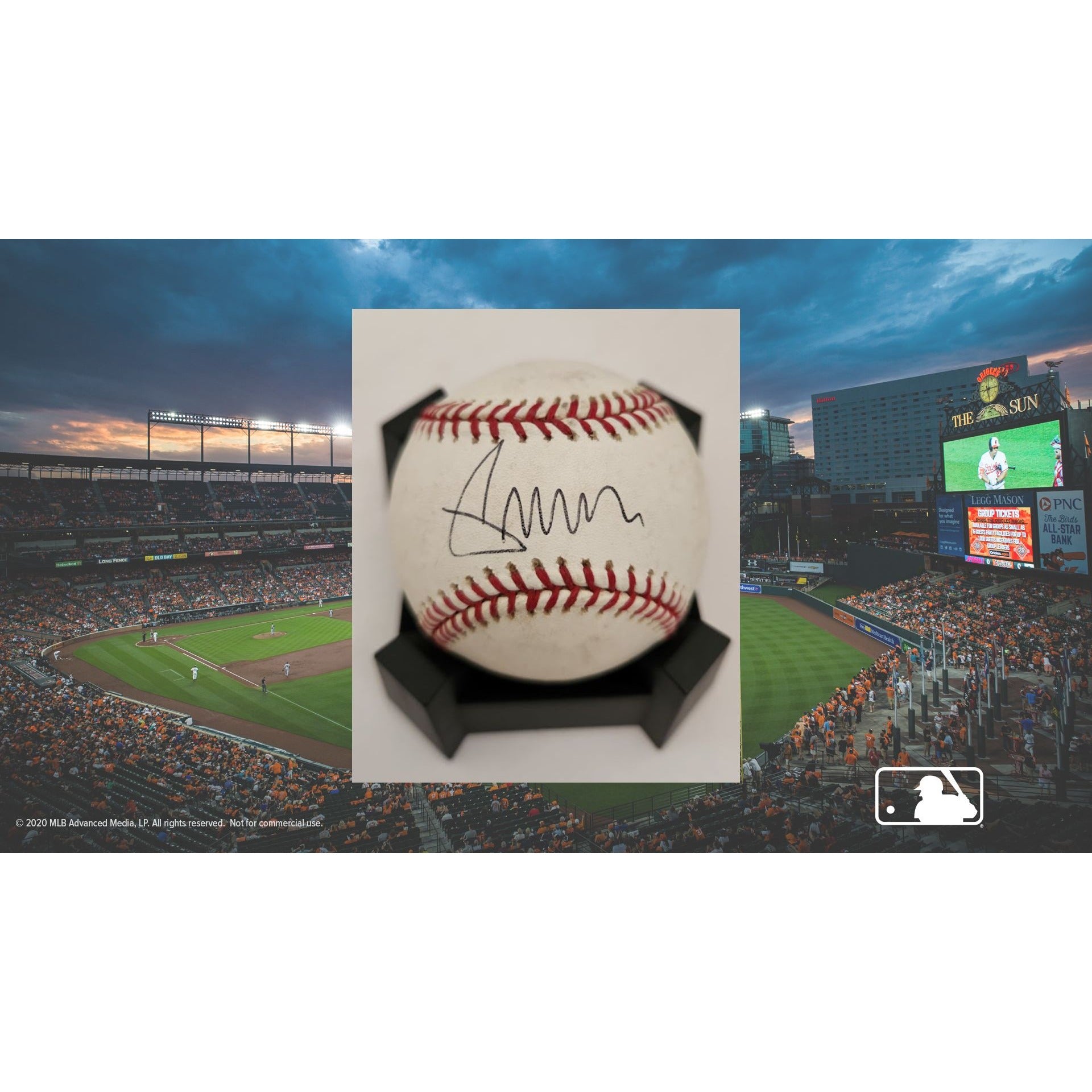President Donald Trump Rawlings MLB baseball signed with proof