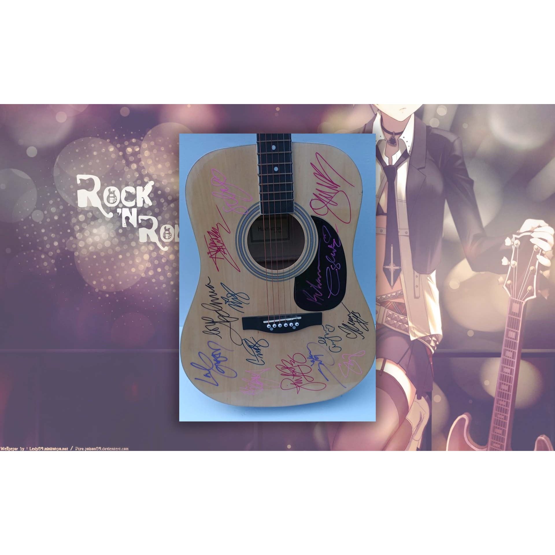 Madonna Taylor Swift Lady Gaga Rihanna Katy Perry Carrie Underwood women of music signed guitar