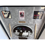 Load image into Gallery viewer, Led Zeppelin John Bonham, Jimmy Page, Robert Plant, John Paul Jones signed and framed 33x24
