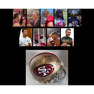 San Francisco 49ers Debo Samuel, Brock Purdy, George Kittles NFL Riddell Speed game model helmet signed with proof