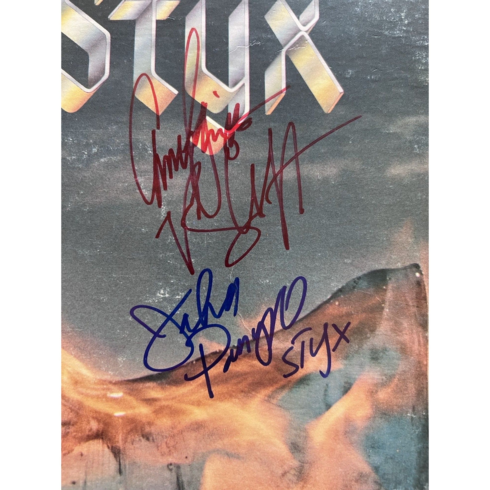 Styx Tommy Shaw James Young Equinox LP signed
